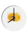 Watercolor Owl Moth 10 InchRound Wall Clock-Wall Clock-TooLoud-White-Davson Sales