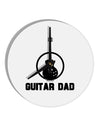 Guitar Dad 10 InchRound Wall Clock by TooLoud-Wall Clock-TooLoud-White-Davson Sales