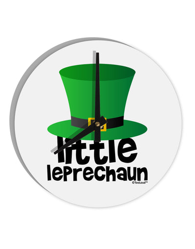 Little Leprechaun - St. Patrick's Day 10 InchRound Wall Clock by TooLoud-Wall Clock-TooLoud-White-Davson Sales