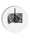 San Juan Mountain Range CO 2 10 InchRound Wall Clock-Wall Clock-TooLoud-White-Davson Sales