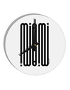 Miami Mirage 10 InchRound Wall Clock-Wall Clock-TooLoud-White-Davson Sales