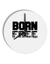 Born Free 10 InchRound Wall Clock by TooLoud-Wall Clock-TooLoud-White-Davson Sales