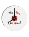 My Very 1st Christmas 10 InchRound Wall Clock-Wall Clock-TooLoud-White-Davson Sales