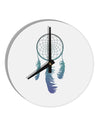 Mystic Dreamcatcher 10 InchRound Wall Clock-Wall Clock-TooLoud-White-Davson Sales