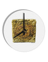 Stone Carving Sepia 10 InchRound Wall Clock-Wall Clock-TooLoud-White-Davson Sales