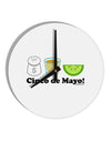 Cinco de Mayo Design - Salt Tequila Lime 10 InchRound Wall Clock by TooLoud-Wall Clock-TooLoud-White-Davson Sales