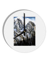 Mountain Landscape 2 10 InchRound Wall Clock-Wall Clock-TooLoud-White-Davson Sales