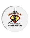 Musician - Superpower 10 InchRound Wall Clock-Wall Clock-TooLoud-White-Davson Sales