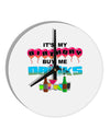 Birthday - Buy Me Drinks 10 InchRound Wall Clock-Wall Clock-TooLoud-White-Davson Sales