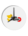 Cute Chick Magnet Design 10 InchRound Wall Clock by TooLoud-Wall Clock-TooLoud-White-Davson Sales