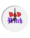 Bad Witch Color Red 10 InchRound Wall Clock-Wall Clock-TooLoud-White-Davson Sales