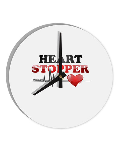 Heart Stopper 10 InchRound Wall Clock-Wall Clock-TooLoud-White-Davson Sales