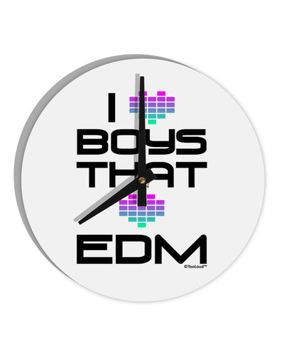 I Heart Boys That Heart EDM 10 InchRound Wall Clock