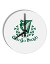 Erin Go Bragh Ireland Forever 10 InchRound Wall Clock-Wall Clock-TooLoud-White-Davson Sales