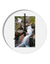 Colorado Waterfall Scene 10 InchRound Wall Clock-Wall Clock-TooLoud-White-Davson Sales