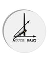 Acute Baby 10 InchRound Wall Clock-Wall Clock-TooLoud-White-Davson Sales