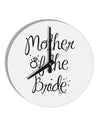 Mother of the Bride - Diamond 10 InchRound Wall Clock-Wall Clock-TooLoud-White-Davson Sales