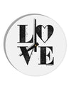 Love Splatter 10 InchRound Wall Clock-Wall Clock-TooLoud-White-Davson Sales