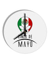 Mexican Extraterrestrial Text 10 InchRound Wall Clock by TooLoud-Wall Clock-TooLoud-White-Davson Sales