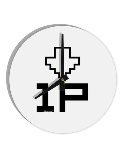 Player One Couples Design 10 InchRound Wall Clock-Wall Clock-TooLoud-White-Davson Sales