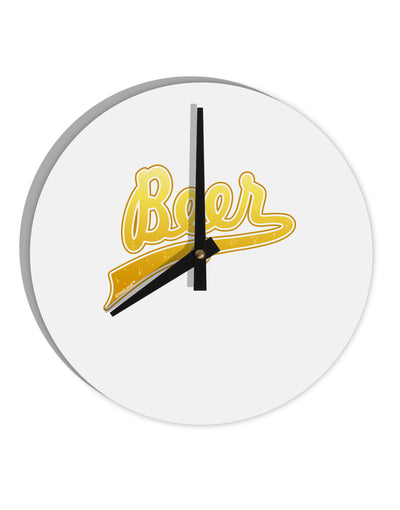 Beer Jersey 10 InchRound Wall Clock-Wall Clock-TooLoud-White-Davson Sales