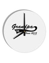 Grandpa Since 2015 10 InchRound Wall Clock by TooLoud-Wall Clock-TooLoud-White-Davson Sales