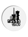 Chess Club 10 InchRound Wall Clock by TooLoud-Wall Clock-TooLoud-White-Davson Sales