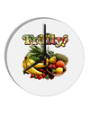 Fruity Fruit Basket 2 10 InchRound Wall Clock-Wall Clock-TooLoud-White-Davson Sales