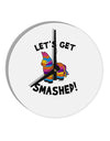 Let's Get Smashed Pinata 10 InchRound Wall Clock-Wall Clock-TooLoud-White-Davson Sales