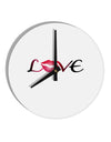 Love Kiss 10 InchRound Wall Clock-Wall Clock-TooLoud-White-Davson Sales