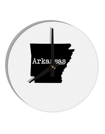 Arkansas - United States Shape 10 InchRound Wall Clock-Wall Clock-TooLoud-White-Davson Sales