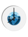 Iceberg Just the Tip 10 InchRound Wall Clock-Wall Clock-TooLoud-White-Davson Sales