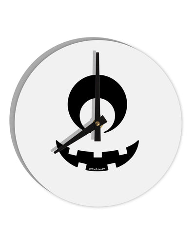 Cyclops Jack-o-Lantern 10 InchRound Wall Clock-Wall Clock-TooLoud-White-Davson Sales