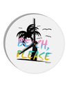 Beach Please - Summer Colors with Palm Trees 10 InchRound Wall Clock-Wall Clock-TooLoud-White-Davson Sales