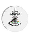 Happy Easter Everybunny 10 InchRound Wall Clock-Wall Clock-TooLoud-White-Davson Sales