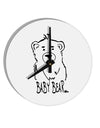 TooLoud Baby Bear 10 Inch Round Wall Clock 