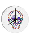 TooLoud No one can hurt me without my permission Ghandi 10 Inch Round Wall Clock-Wall Clock-TooLoud-Davson Sales