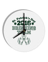 St Patricks Day Drinking Team 10 InchRound Wall Clock-Wall Clock-TooLoud-White-Davson Sales