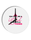 Witch - Bad Thing Text 10 InchRound Wall Clock-Wall Clock-TooLoud-White-Davson Sales