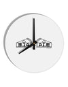 Pi Day Design - 314 Equals Pie Mirrored Pies 10 InchRound Wall Clock by TooLoud-Wall Clock-TooLoud-White-Davson Sales