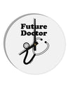 Future Doctor 10 InchRound Wall Clock-Wall Clock-TooLoud-White-Davson Sales