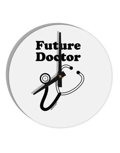 Future Doctor 10 InchRound Wall Clock-Wall Clock-TooLoud-White-Davson Sales