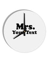 Personalized Mrs Classy 10 InchRound Wall Clock by TooLoud-Wall Clock-TooLoud-White-Davson Sales