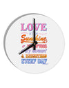 Love is like Sunshine - Quote 10 InchRound Wall Clock-Wall Clock-TooLoud-White-Davson Sales