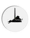 Virginia - United States Shape 10 InchRound Wall Clock by TooLoud-Wall Clock-TooLoud-White-Davson Sales