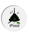 iPood 10 InchRound Wall Clock-Wall Clock-TooLoud-White-Davson Sales