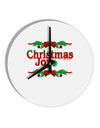 Christmas Joy Color 10 InchRound Wall Clock-Wall Clock-TooLoud-White-Davson Sales