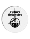 Future Scientist Distressed 10 InchRound Wall Clock-Wall Clock-TooLoud-White-Davson Sales