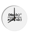 Math Club 10 InchRound Wall Clock by TooLoud-Wall Clock-TooLoud-White-Davson Sales