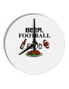 Beer Football Food 10 InchRound Wall Clock-Wall Clock-TooLoud-White-Davson Sales